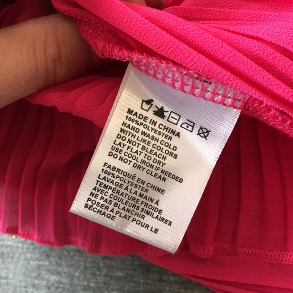 NWT Paper Crane Fushia Pink Flowy Tank - Picture 5 of 5